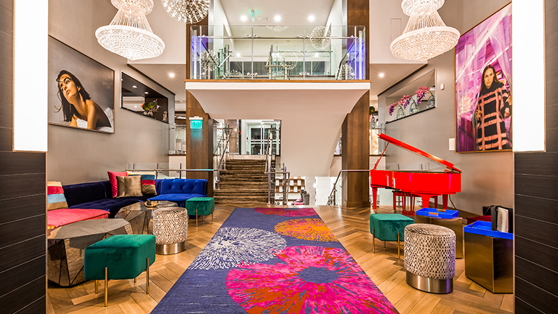 Doubletree's Mid Level Lobby